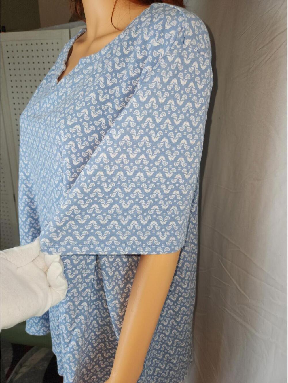 Croft & Barrow, Size  3x, classic tee, short sleeve, comfy, light blue - Picture 7 of 16